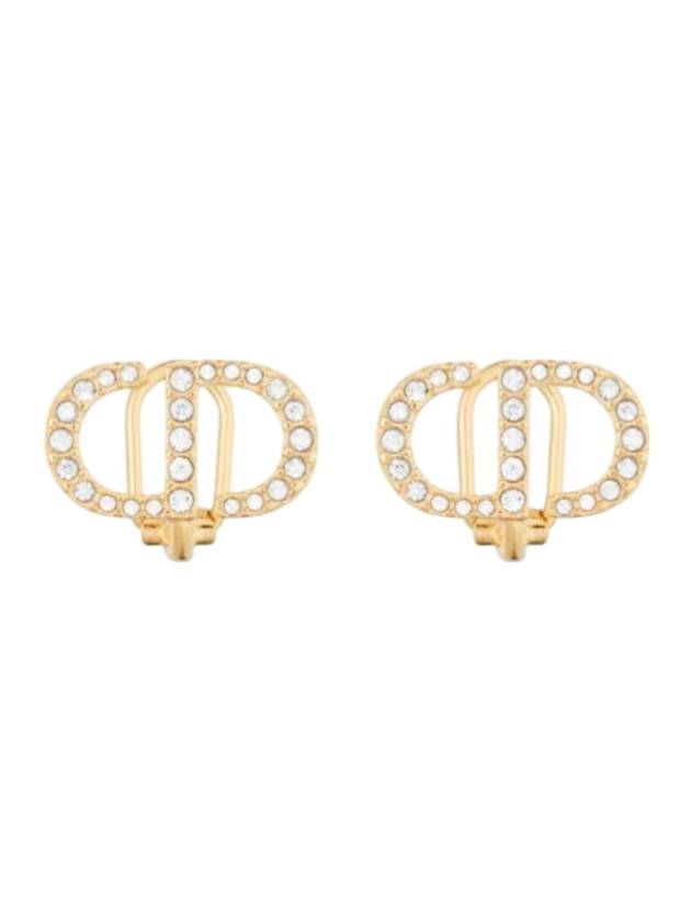 Petit CD Clip Stud Earrings Gold - DIOR - BALAAN 1