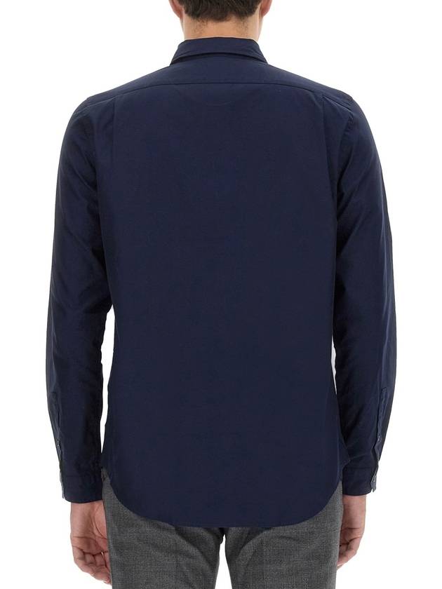 Zebra Patch Long Sleeve Shirt Light Ink Blue - PAUL SMITH - BALAAN 6