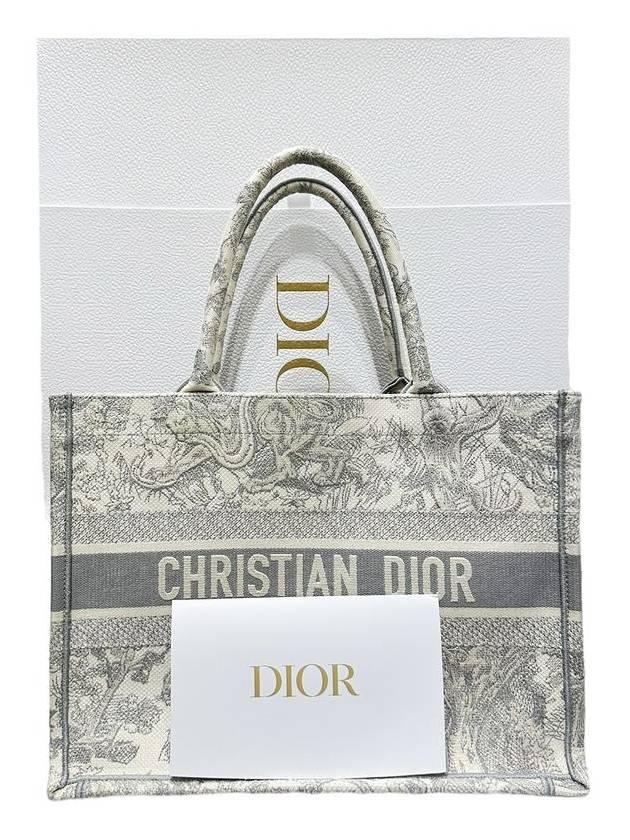 M1296ZTDT M932 Gray Medium Dioriviera Book Tote Bag - DIOR - BALAAN 9