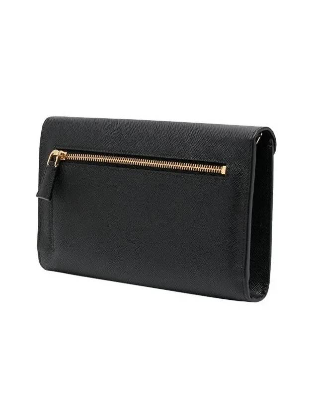 PRADA Saffiano Leather Envelope Clutch Black 1MF034 2CLQ F0002 - PRADA - BALAAN