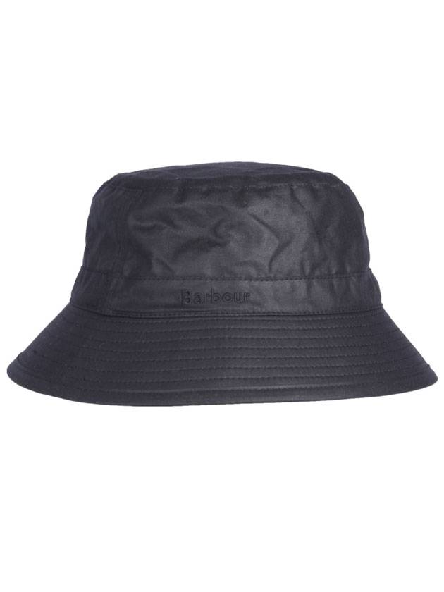 Cotton Bucket Hat Black - BARBOUR - BALAAN.