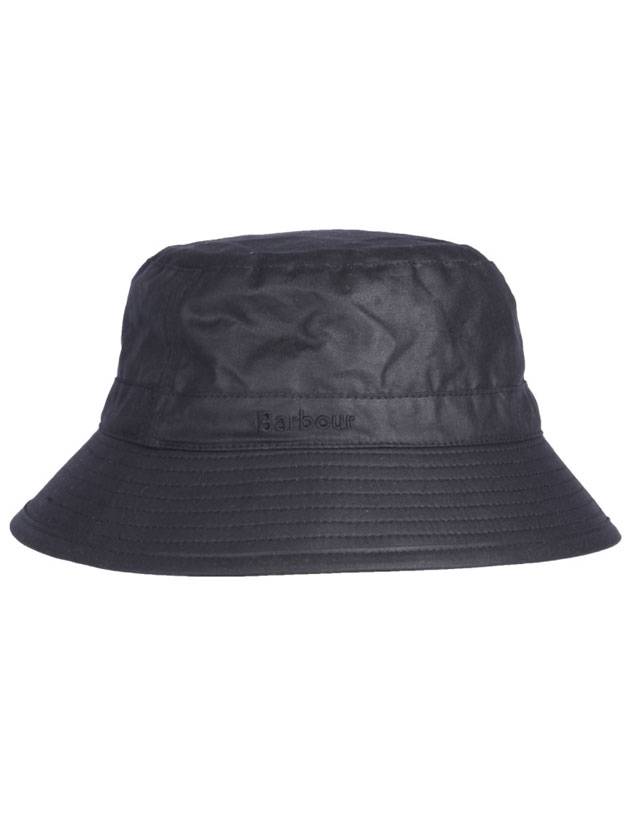 Wax Logo Bucket Hat Black - BARBOUR - BALAAN 1