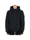 Stone Kids Waffen Patch Wind Bomber Jacket Black 781640530 V0029 14A Can be worn by adults - STONE ISLAND - BALAAN 1