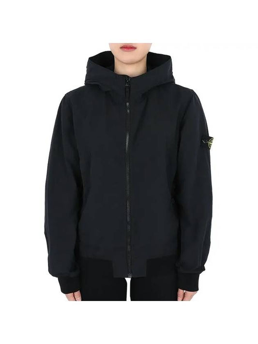 Stone Kids Waffen Patch Wind Bomber Jacket Black 781640530 V0029 14A Can be worn by adults - STONE ISLAND - BALAAN 1