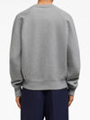 Cotton Heart Logo Sweatshirt Grey - AMI - BALAAN 4