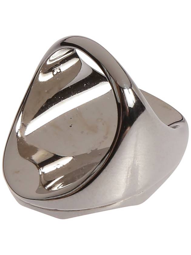 logo stone ring silver - ALEXANDER MCQUEEN - BALAAN 3