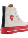 Chuck Taylor high top sneakers P1K124 WHITE - COMME DES GARCONS - BALAAN 10