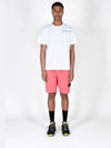 Logo Print Crew Neck Short Sleeve T-Shirt White - STONE ISLAND - BALAAN 5