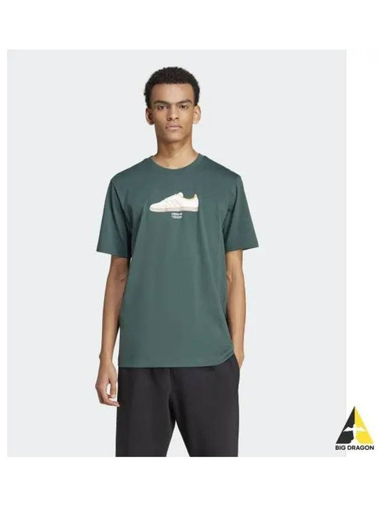 adidas sneakers logo tee green IX6717 - ADIDAS - BALAAN 1