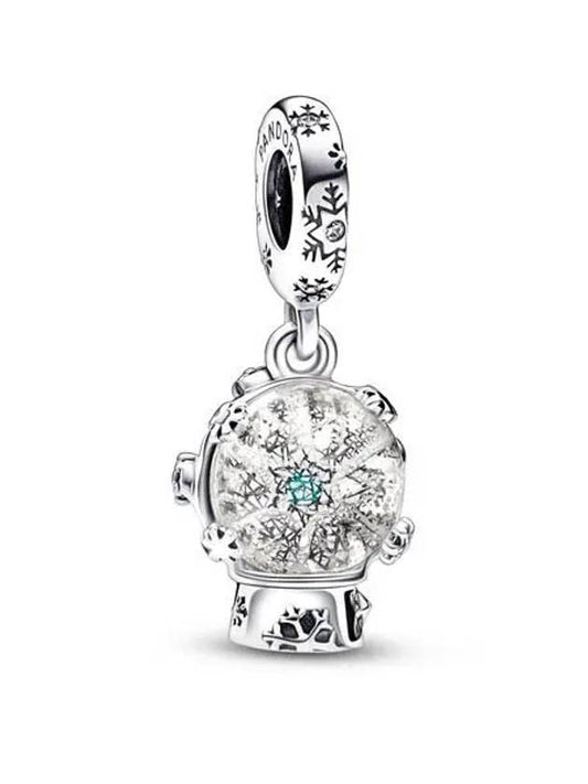 Women's Snowflake Snow Globe Dangle Charm Silver - PANDORA - BALAAN 1