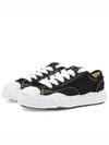 Hank OG Sole Canvas Low Top Sneakers Black - MAISON MIHARA YASUHIRO - BALAAN 2