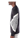 Men's Geometric Sweatshirt Black Grey - NEIL BARRETT - BALAAN 5