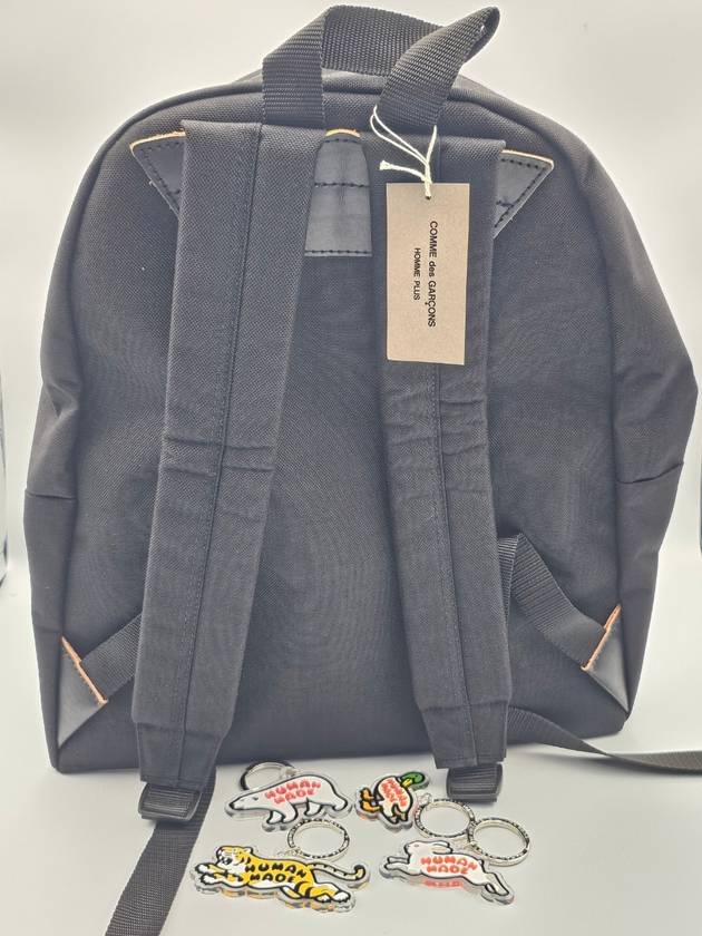 Homme Plus Oversized Nylon Medium Backpack Black - COMME DES GARCONS - BALAAN 4