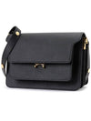 Saffiano Trunk Medium Shoulder Bag Black - MARNI - BALAAN 3