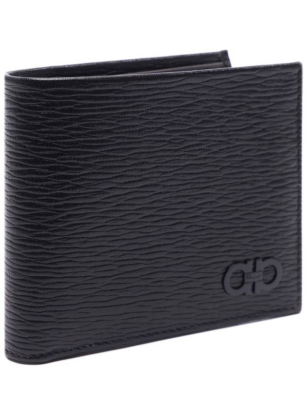 Gancini Half Wallet Black - SALVATORE FERRAGAMO - BALAAN 4