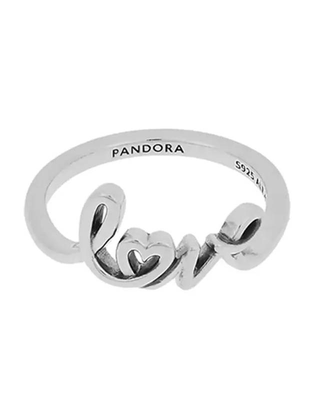 Hand Liton Love Ring Silver - PANDORA - BALAAN 4