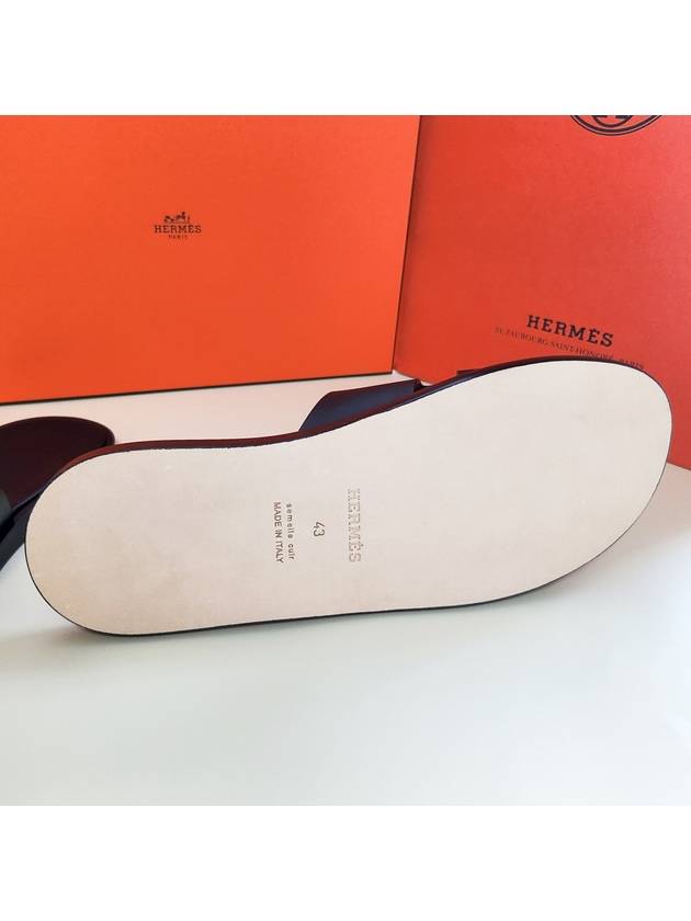 Izmir Sandal Calfskin & Noir - HERMES - BALAAN 6