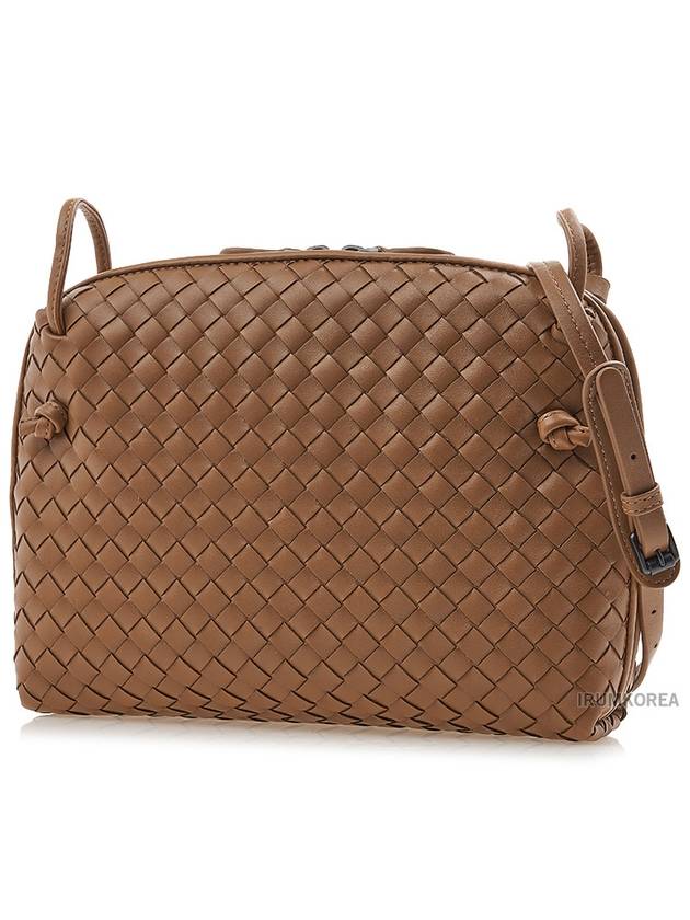 Small Intrecciato Shoulder Bag Brown - BOTTEGA VENETA - BALAAN 3