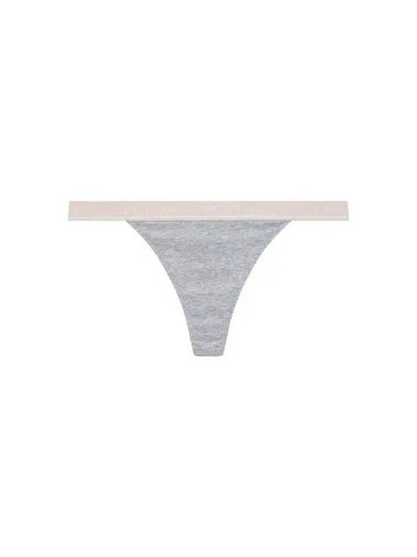 UNDERWEAR Women s Thin Logo Banding Cotton Thongs Melange Gray 270988 - EMPORIO ARMANI - BALAAN 1