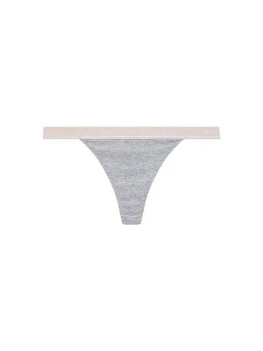 UNDERWEAR Women s Thin Logo Banding Cotton Thongs Melange Gray 270988 - EMPORIO ARMANI - BALAAN 1