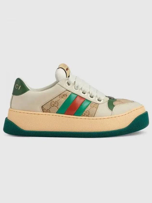 Screener Panel Low Top Sneakers Beige - GUCCI - BALAAN 2