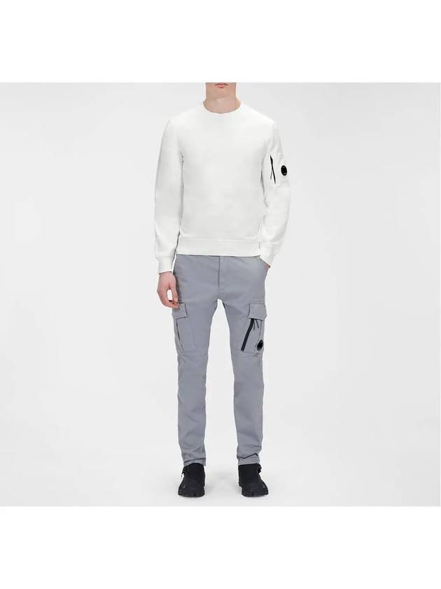 Diagonal Raised Fleece Sweatshirt White - CP COMPANY - BALAAN 2