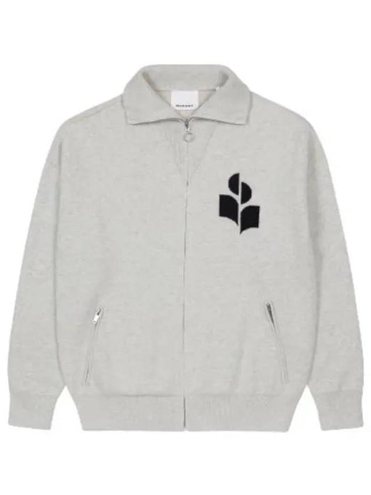 Alex logo zip up hood light gray - ISABEL MARANT - BALAAN 1