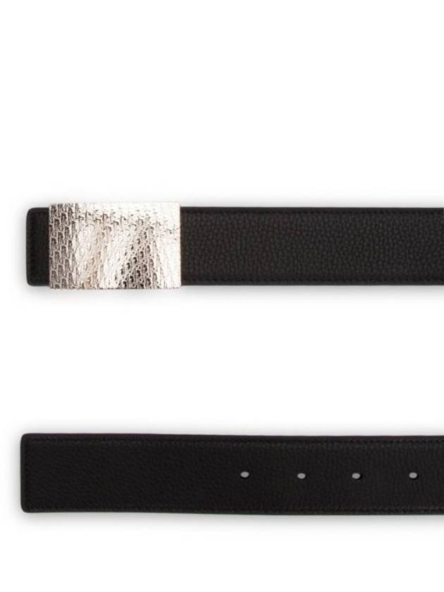 Reversible Leather Belt Black - DIOR - BALAAN 3