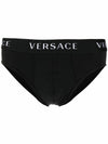 Cotton Logo Briefs By Pack White Black - VERSACE - BALAAN 1