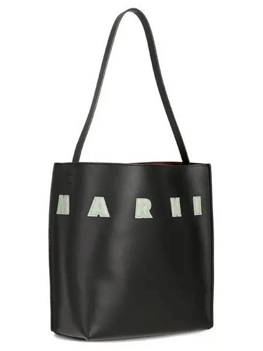 Museo Logo Patch Small Tote Bag Black - MARNI - BALAAN 2