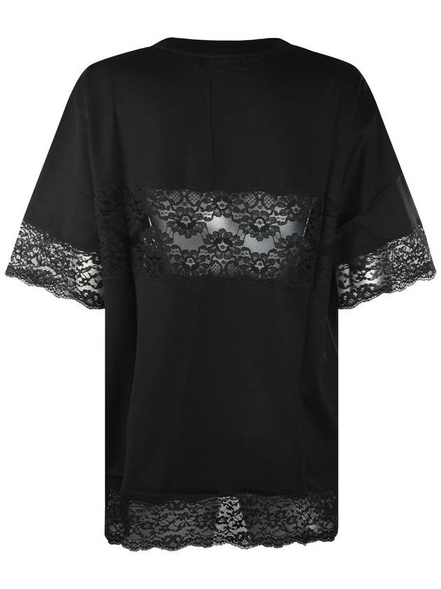 23 fw T-shirt WITH Lace Insert Dolce GABBANA F8T43T FU7EQ N0000 B0230463428 - DOLCE&GABBANA - BALAAN 5