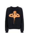 Spray ORB Raglan Sweatshirt Navy - VIVIENNE WESTWOOD - BALAAN 2