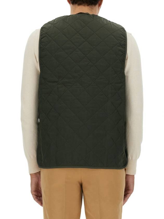 Quilted Waistcoat Zip In Liner Vest Olive - BARBOUR - BALAAN 4