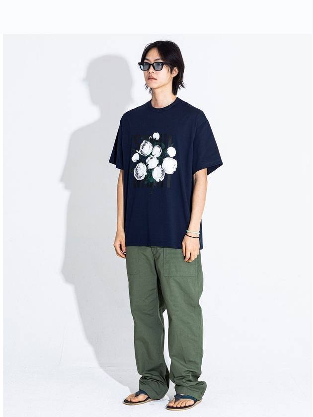 Colorful Flower Seoul Night Navy T-shirt - GRAN TURISMO - BALAAN 6