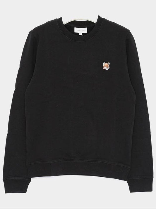 Fox Head Patch Regular Sweatshirt Black - MAISON KITSUNE - BALAAN 2