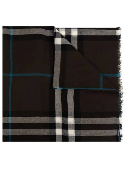 Check Wool Scarf Brown - BURBERRY - BALAAN 2