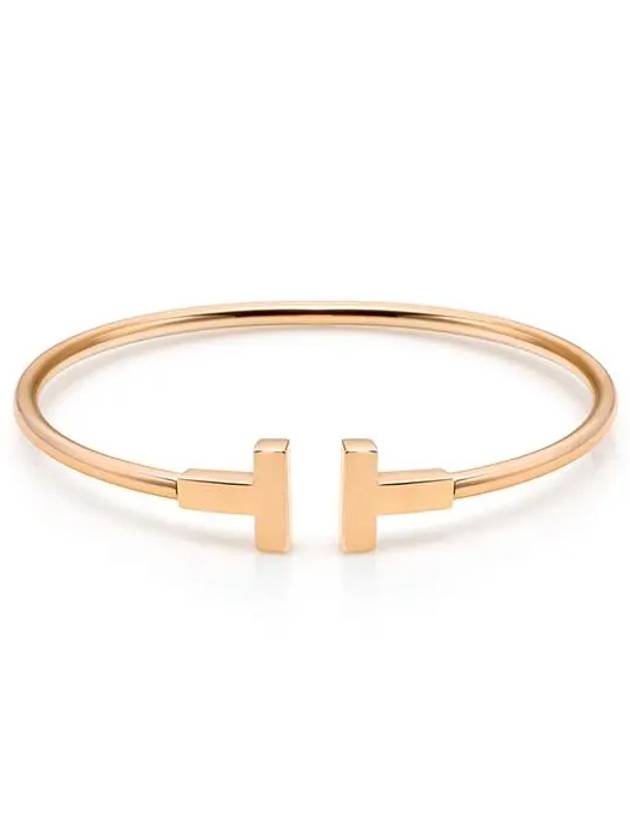 T wire bracelet rose gold - TIFFANY & CO. - BALAAN.