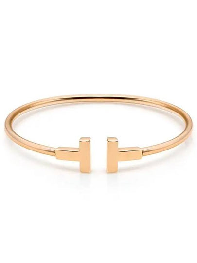 T Wire Bracelet Rose Gold - TIFFANY & CO. - BALAAN 2