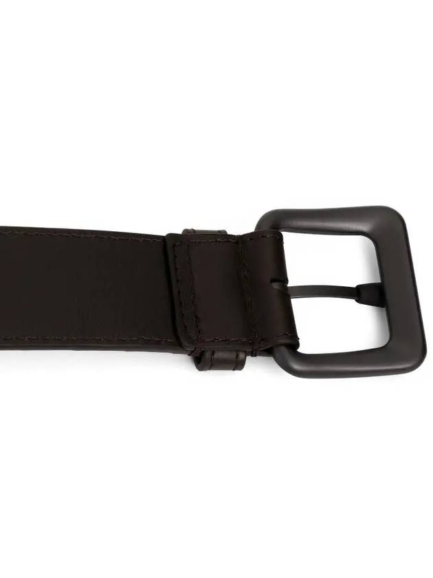 Intrecciato Leather Belt Espresso - BOTTEGA VENETA - BALAAN 7