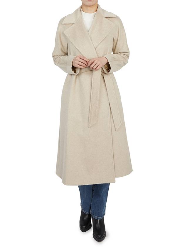 Umido Cashmere Single Coat Ivory - MAX MARA - BALAAN 7