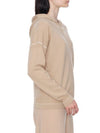 Women's Pluto Wool Cashmere Hoodie Zip-up Beige - MAX MARA - BALAAN.