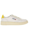 Men's Medalist Leather Low Top Sneakers White - AUTRY - BALAAN 1