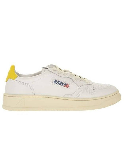 Men's Medalist Leather Low Top Sneakers White - AUTRY - BALAAN 1