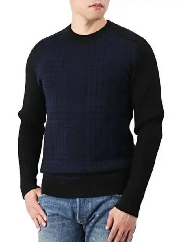 Herringbone check knit W7H 6695 M056 164 271283 - BALMAIN - BALAAN 1