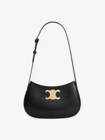 Calfskin Medium Tilly Shoulder Bag Black - CELINE - BALAAN 2