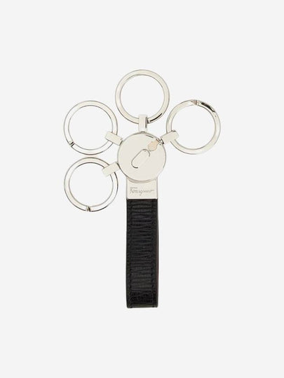 Gancini Key Ring Black - SALVATORE FERRAGAMO - BALAAN 2