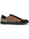 Vintage Check Cotton Suede Low Top Sneakers Brown - BURBERRY - BALAAN 2