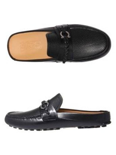 Men's Gancini Driver Bloafer Black - SALVATORE FERRAGAMO - BALAAN 2