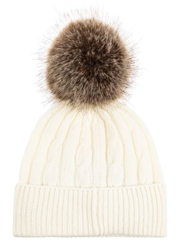 Moncler Pom-pom Hat, Women's, Cream - MONCLER - BALAAN 3