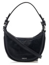 Repeat Mini Hobo Shoulder Bag Black - VERSACE - BALAAN 4